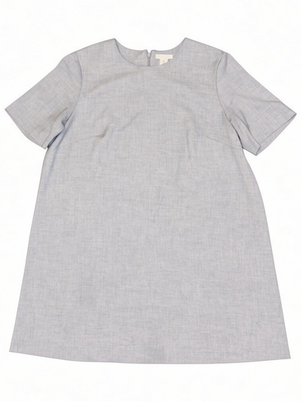 H&M Light Gray Short Sleeve Shift Dress Tunic Large